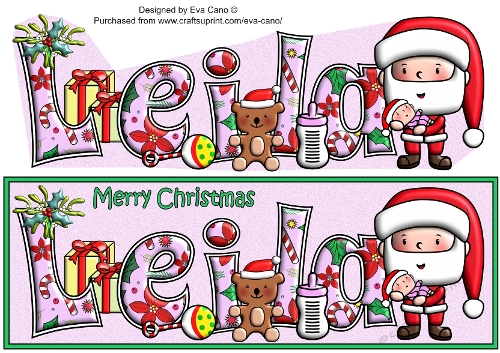 Jolly Santa with Baby LEILA large dl