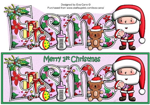 Jolly Santa First Christmas ESME large dl