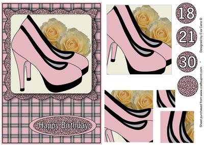 Pink High Heels Spiral Pyramid