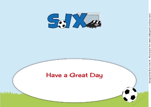 Football Boots & Football SIX large dl insert
