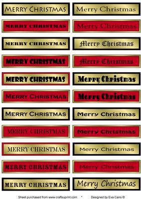 Merry Christmas Tags 2 (horizontal)