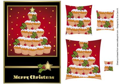 Cupcake Christmas Tree Pyramid