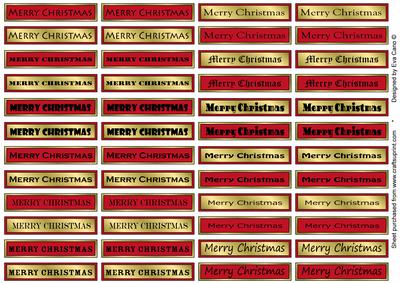 Merry Christmas Medium Tags 2