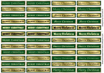 Merry Christmas Medium Tags 3