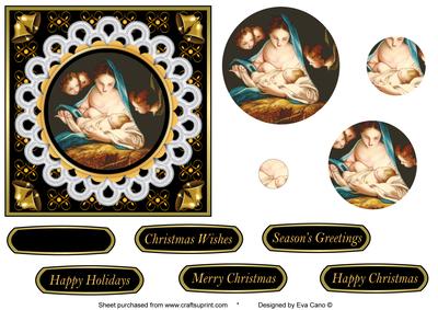 Mary and Baby Jesus Topper