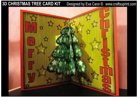 3D Christmas Tree Card Kit