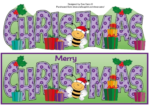 Christmassy Bee CHRISTMAS large dl 2