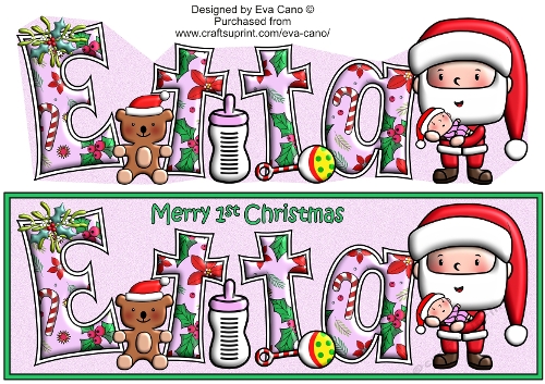 Jolly Santa First Christmas ETTA large dl