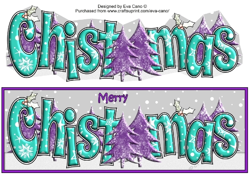 Christmas Forest CHRISTMAS large dl