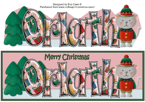 Christmas Cat Elf ORLATH large dl
