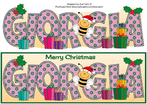 Christmassy Bee GIORGIA large dl