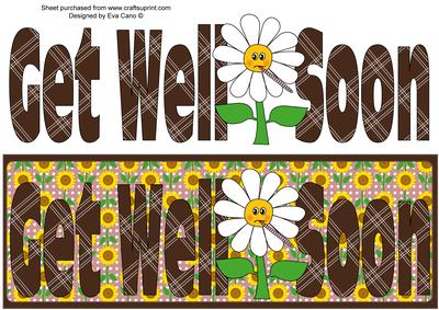 Get Well Soon Large Dl with Decoupage