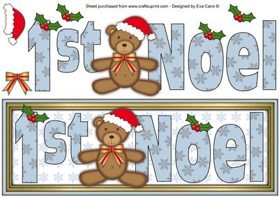 1st Noel Large Dl in Blue Shades