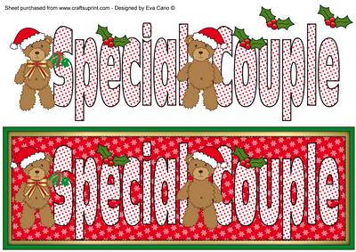 Christmas Teddies Special Couple Large Dl