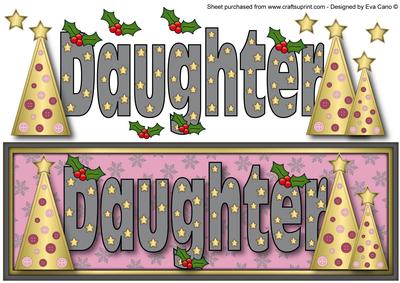 Buttons Christmas Trees Daughter Large Dl 3