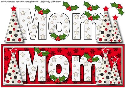 Buttons Christmas Trees Mom Large Dl 3