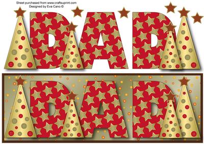 Buttons Christmas Trees Dad Large Dl