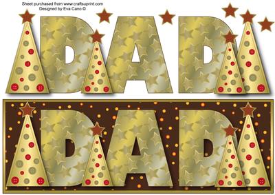 Buttons Christmas Trees Dad Large Dl (brown)
