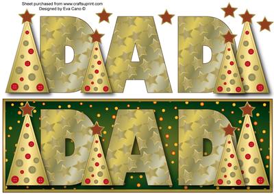 Buttons Christmas Trees Dad Large Dl (green)