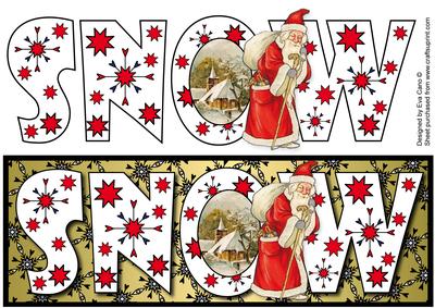 Snow with Santa Large Dl