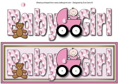 Baby Girl Large Dl with Decoupage