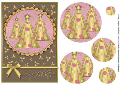 Buttons Christmas Trees Ii Pyramid Brown