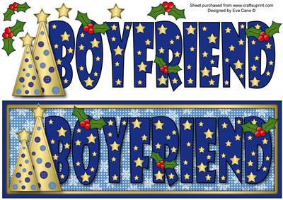 Buttons Christmas Trees Boyfriend Large Dl