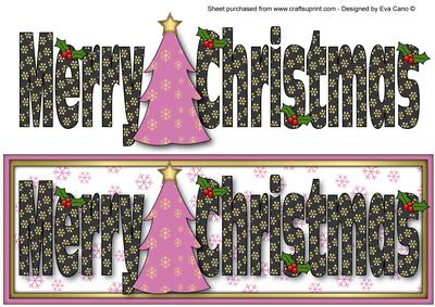 Merry Christmas with Tree Large Dl 2