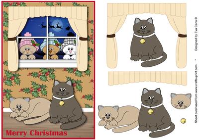 Christmas Cats It's Cold Outside