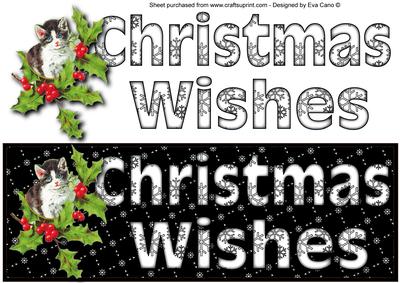 Christmas Wishes with Cat Large Dl 2