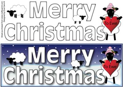 Merry Christmas to Ewe Large Dl