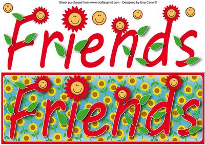Friends with Flowers Large Dl