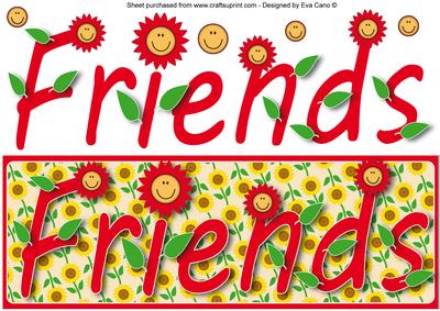 Friends with Flowers Large Dl 4
