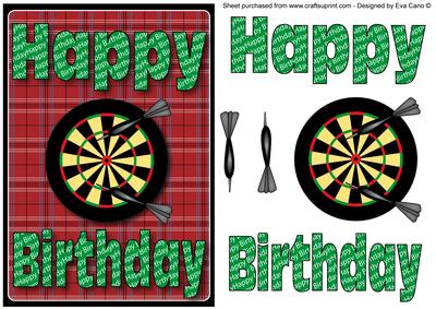 Happy Birthday Dartboard 2
