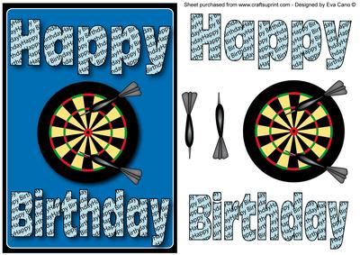 Happy Birthday Dartboard 3
