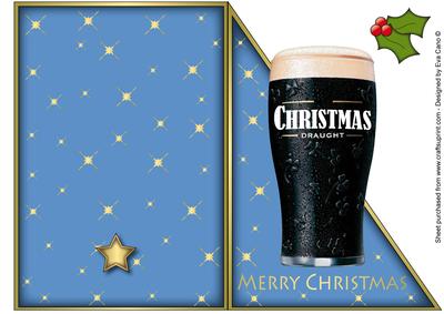 Christmas Pint Cut and Fold in Blue