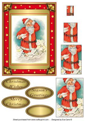 Vintage Santa Pyramid Topper 2