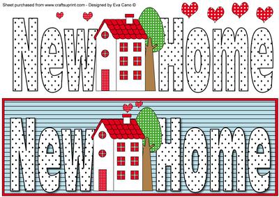 New Home Large Dl with Decoupage 2
