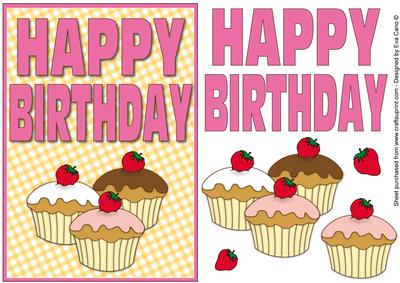 Happy Birthday Cupcakes 3