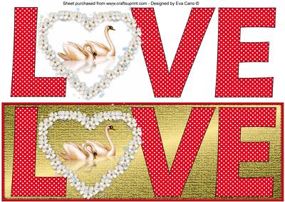 Love Swans Large Dl