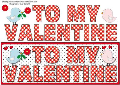 To My Valentine Large Dl