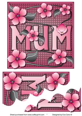 Mum with Oriental Flowers Topper