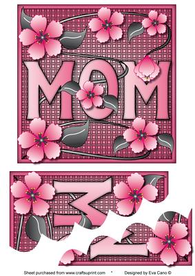 Mom with Oriental Flowers Topper