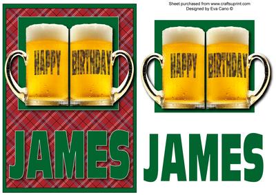 Happy Birthday James (green)