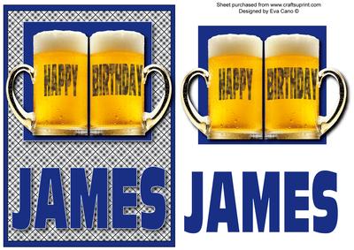 Happy Birthday James (blue)
