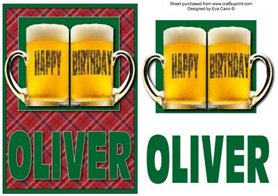 Happy Birthday Oliver (green)