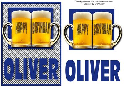 Happy Birthday Oliver (blue)