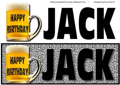 Happy Birthday Jack Large Dl (black)