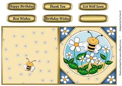 'bee' Happy Cut and Fold 2