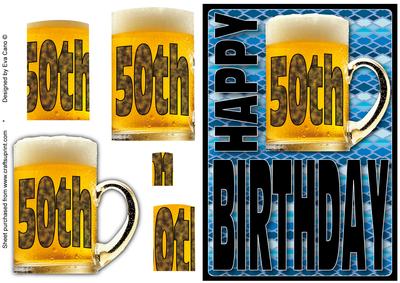 Happy 50th Birthday with Beer